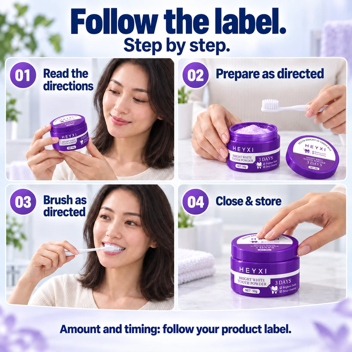HEYXI NOVA Tooth Powder 50g - Details Preview — 8
