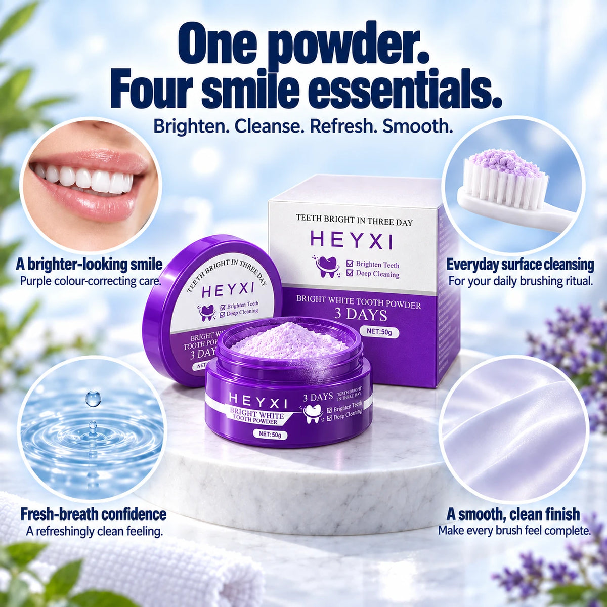 HEYXI NOVA Tooth Powder 50g - Details Preview — 3