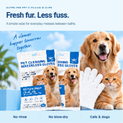 Kelveth Waterless Pet Cleaning Gloves — 6 Gloves