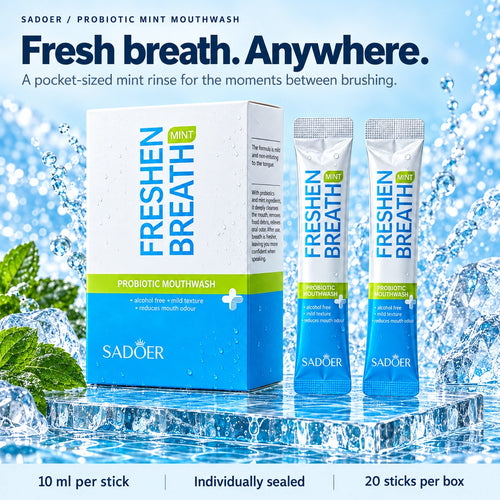 SADOER Probiotic Mint Mouthwash — 20 Sticks