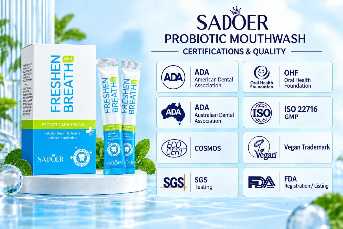SADOER Probiotic Mint Mouthwash — 20 Sticks
