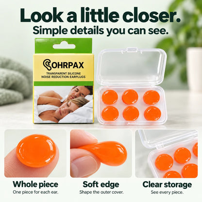 OHRPAX Moldable Silicone Earplugs — 6 Pieces