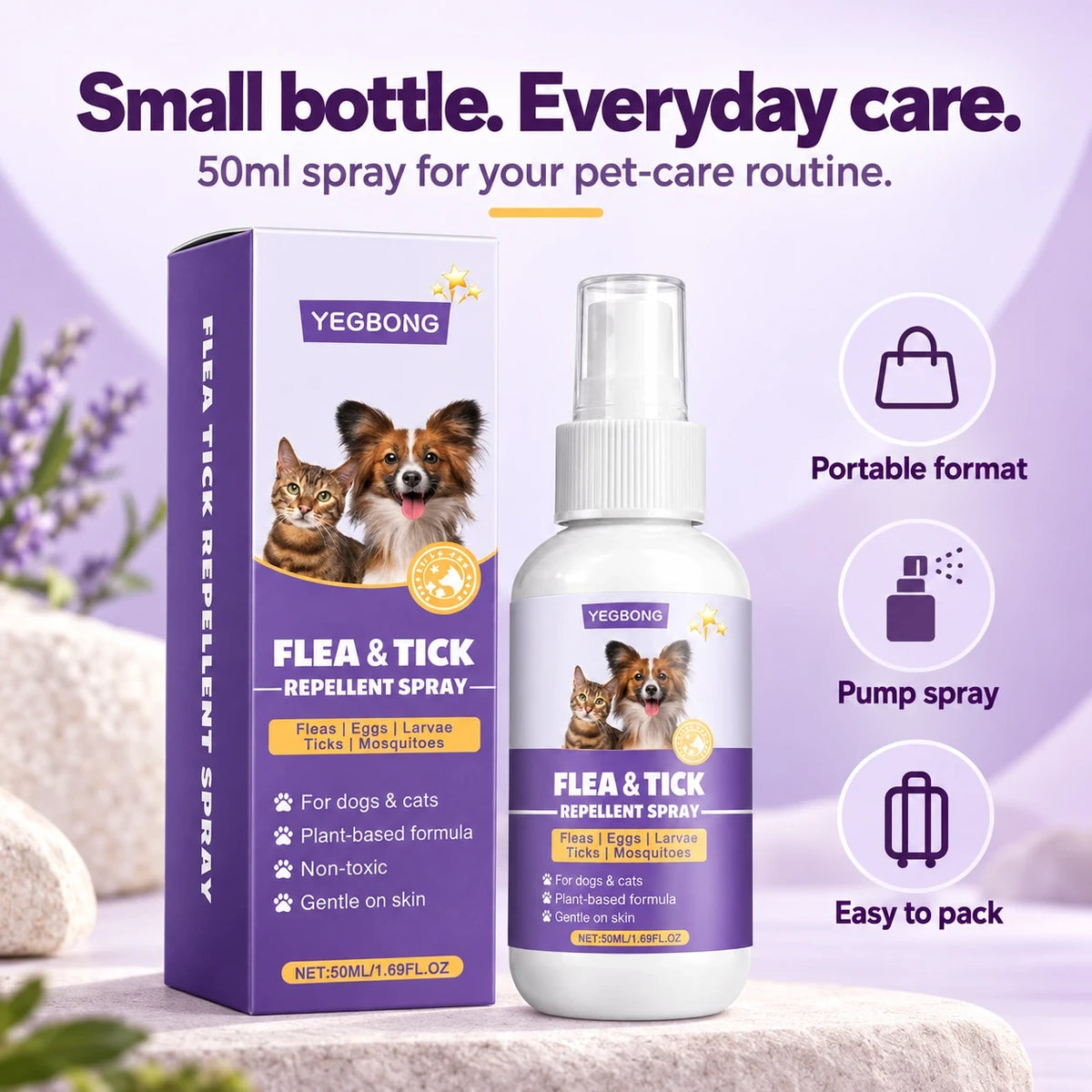 YEGBONG Flea & Tick Repellent Spray — 50ml