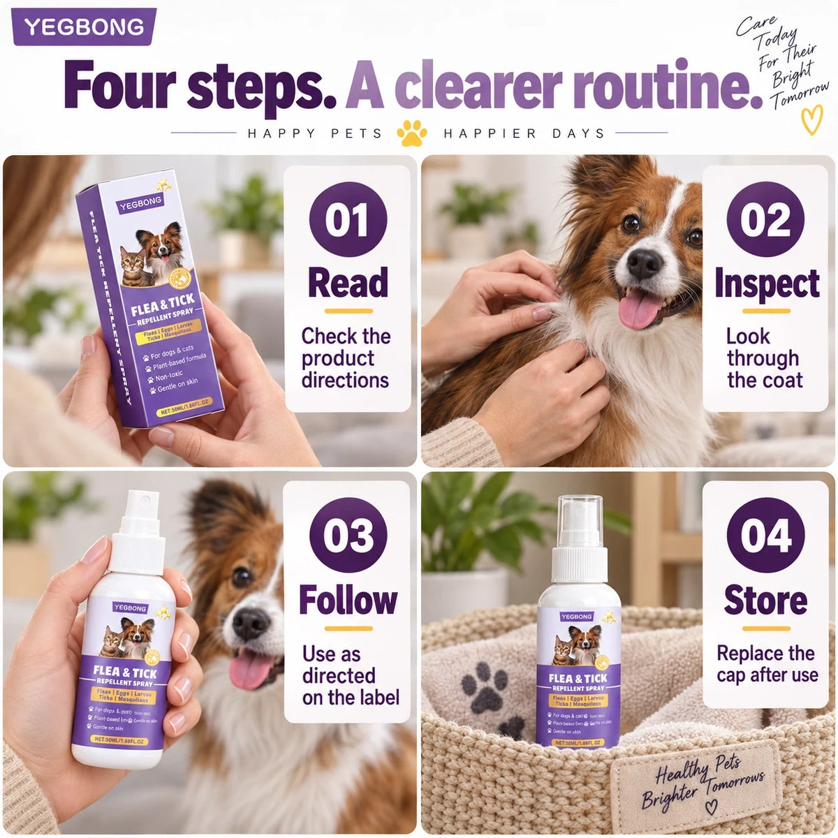 YEGBONG Flea & Tick Repellent Spray — 50ml