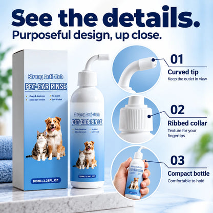 PET-EAR RINSE — 100mL + 10 Cotton Swabs