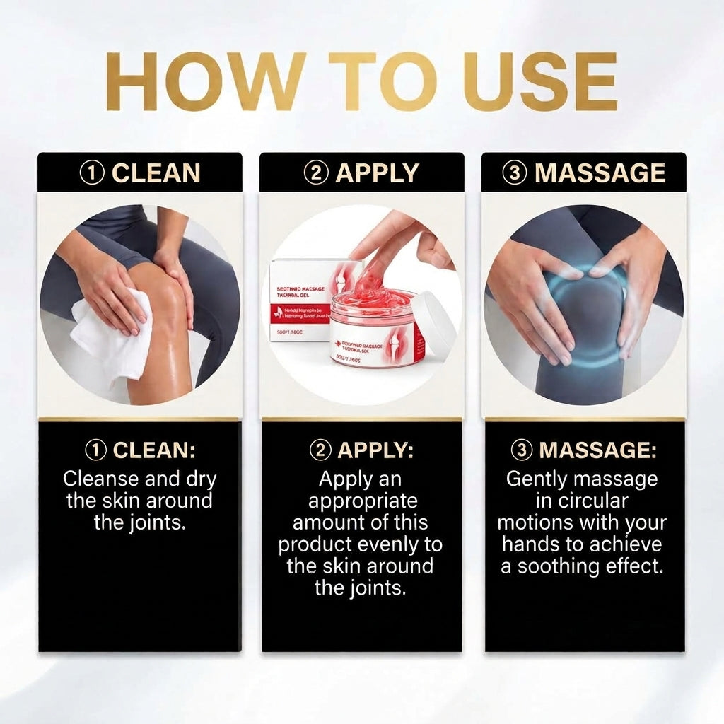 How to use Triple-Action Massage Gel