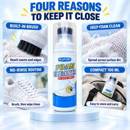 William Weir White Shoe Foam Cleaner — 100ml — 3