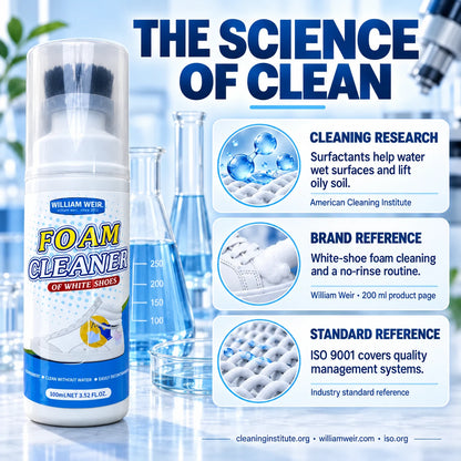 William Weir White Shoe Foam Cleaner — 100ml — 5