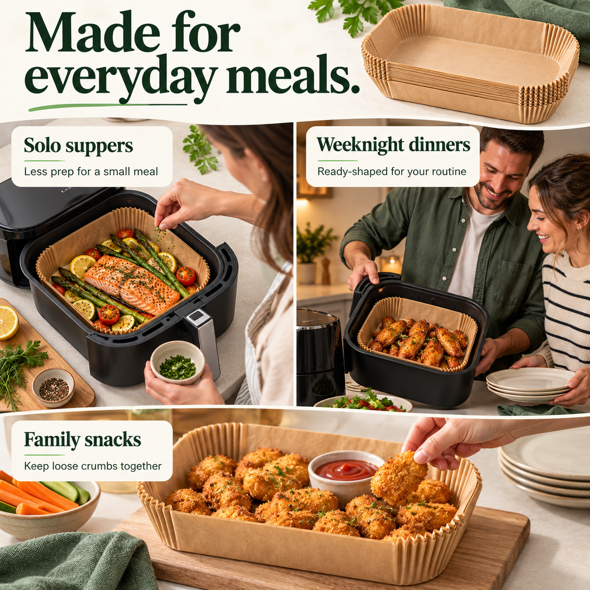 Made for everyday meals.