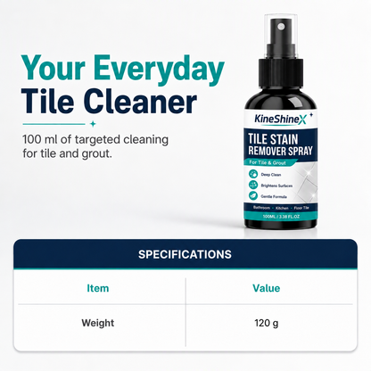 KineShineX Tile Stain Remover Spray — 100 ml