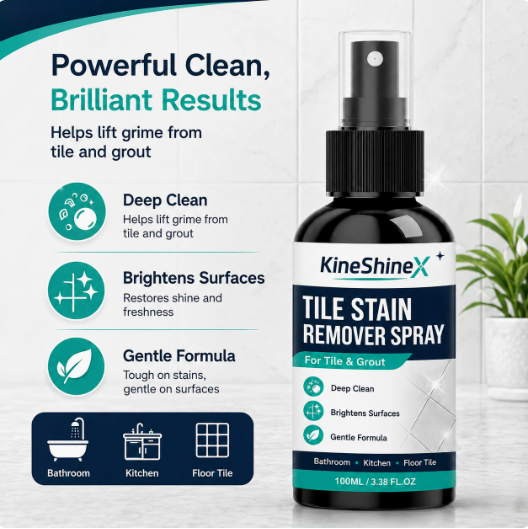KineShineX Tile Stain Remover Spray — 100 ml