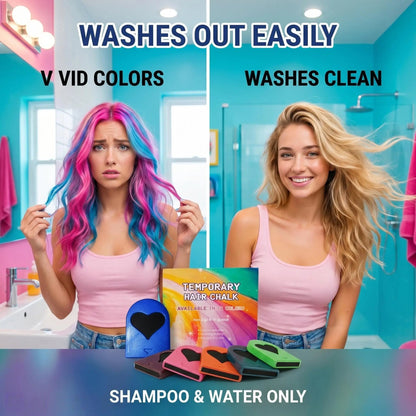 Temporary Hair Chalk Set — 12 Colors