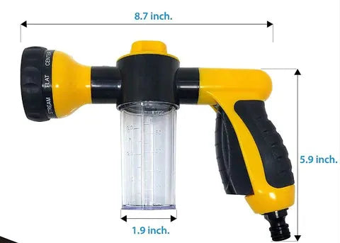 Sprayer dimensions