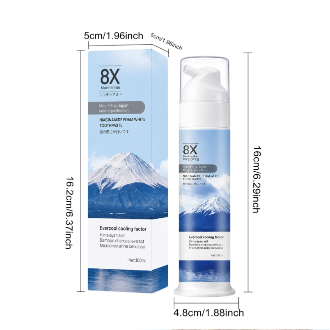 Niacinamide Foaming Whitening Toothpaste — 100ml